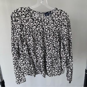 Gap floral long sleeve shirt